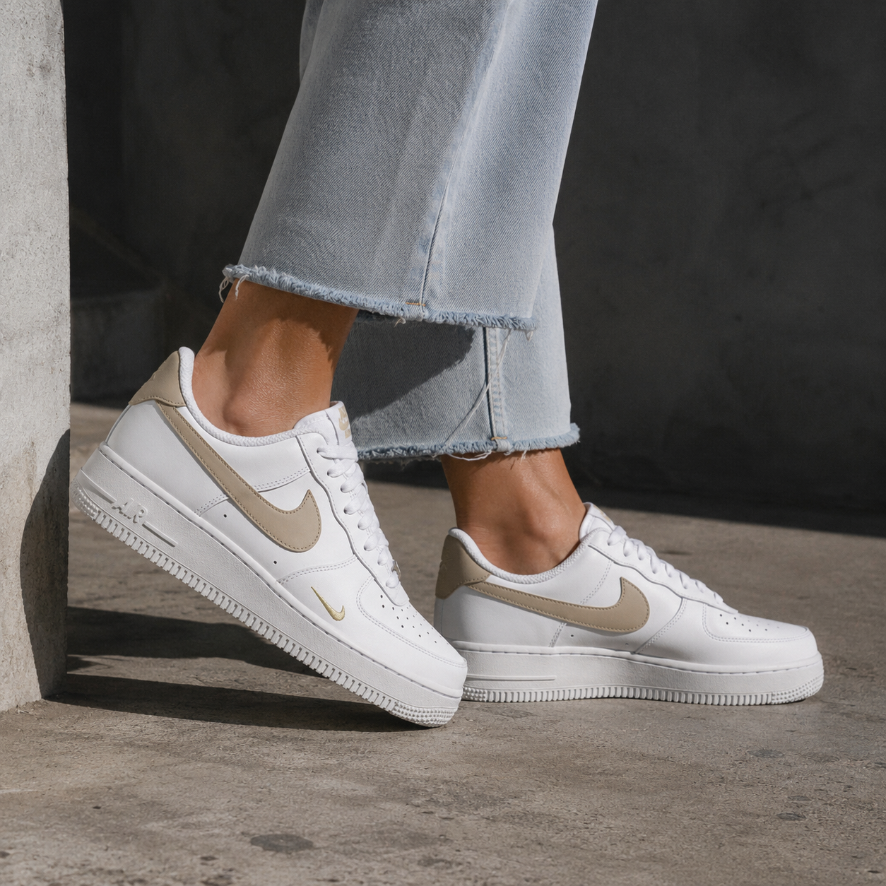 Nike Air Force - Branco Bege
