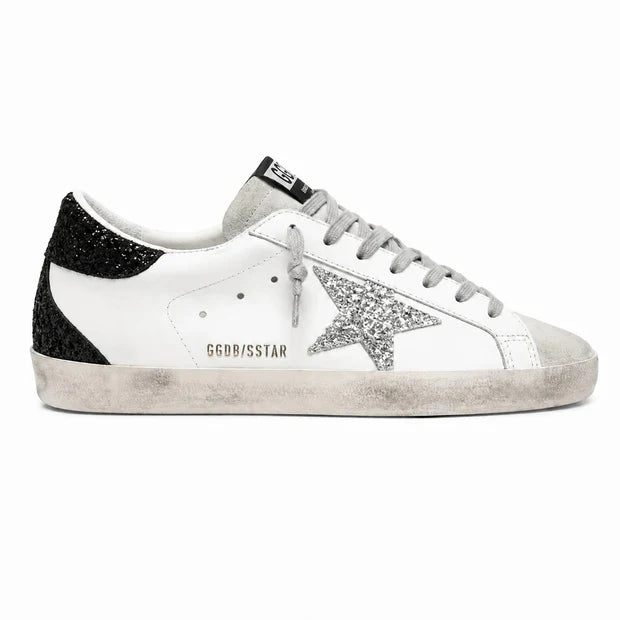 Golden Goose SuperStar - Branco/Cinza Glitter