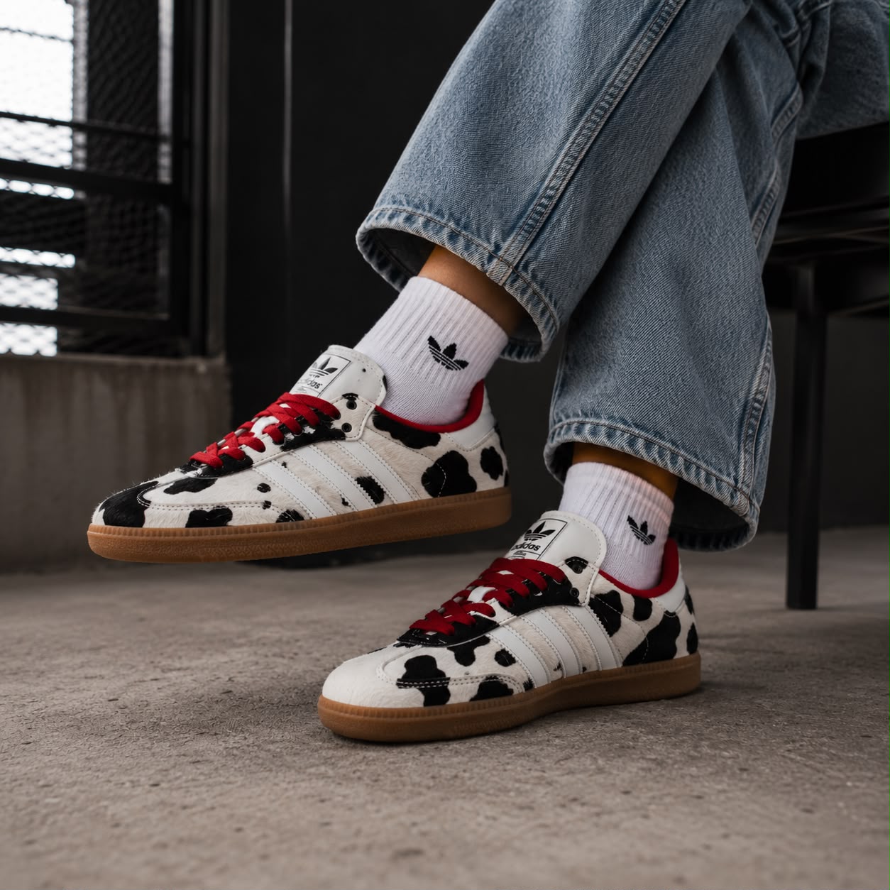 Adidas Samba - Cow Print