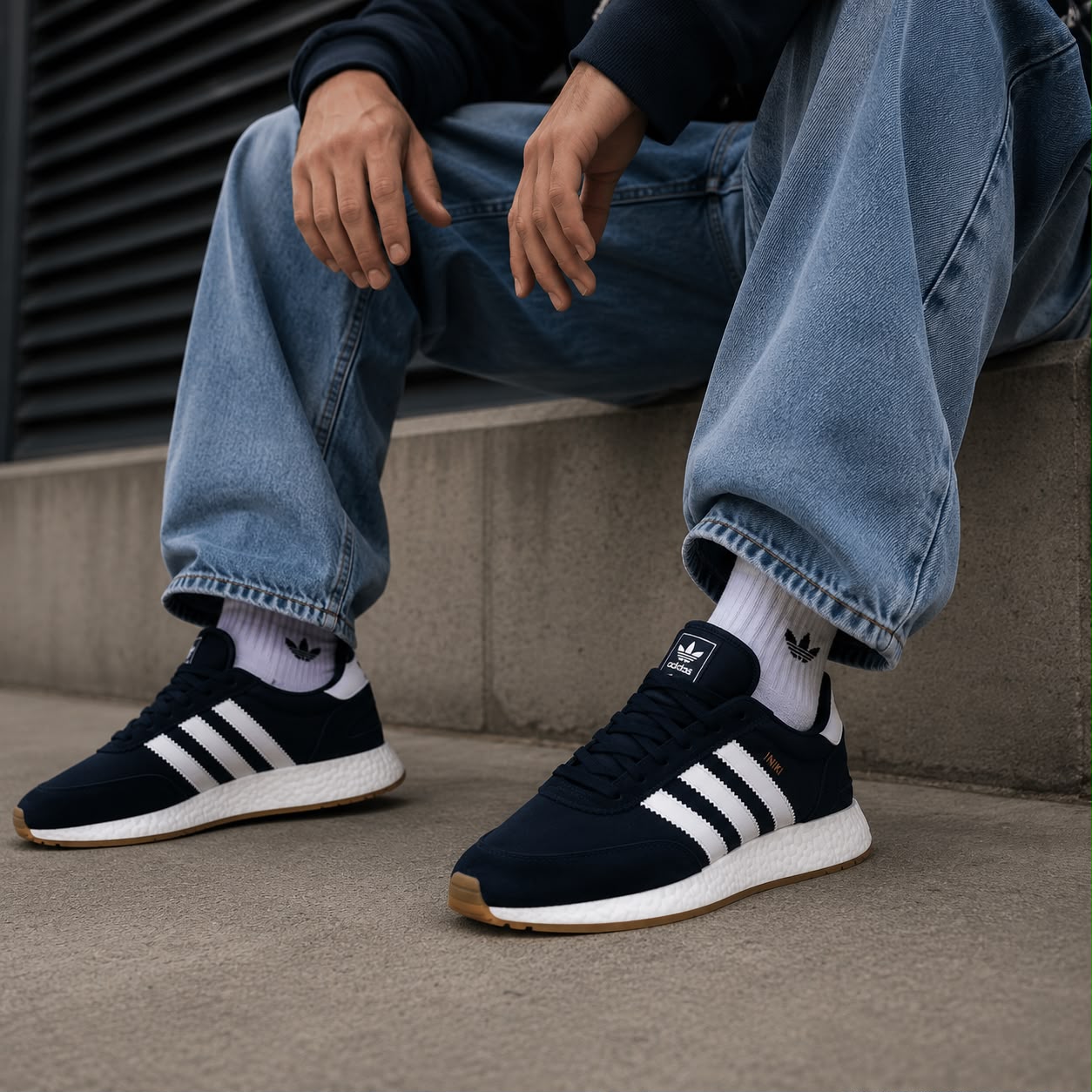 Adidas Iniki - Azul Marinho