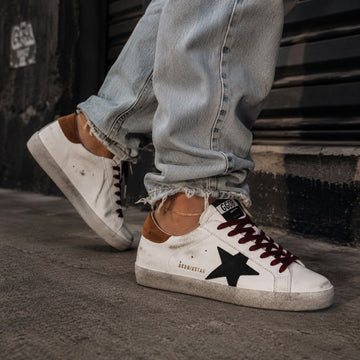 Golden Goose SuperStar - Branco/Castanho