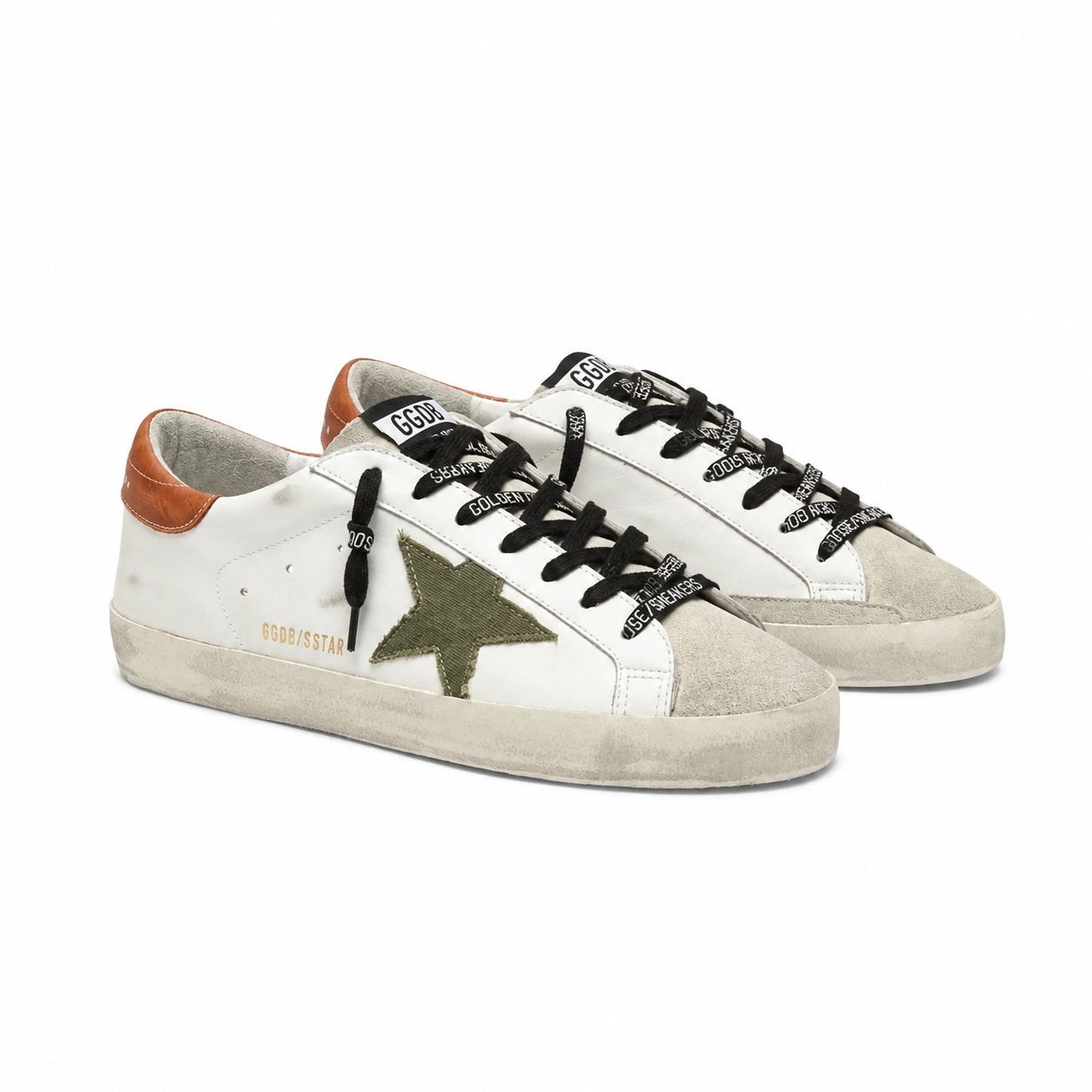 Golden Goose SuperStar - Branco Verde Olive