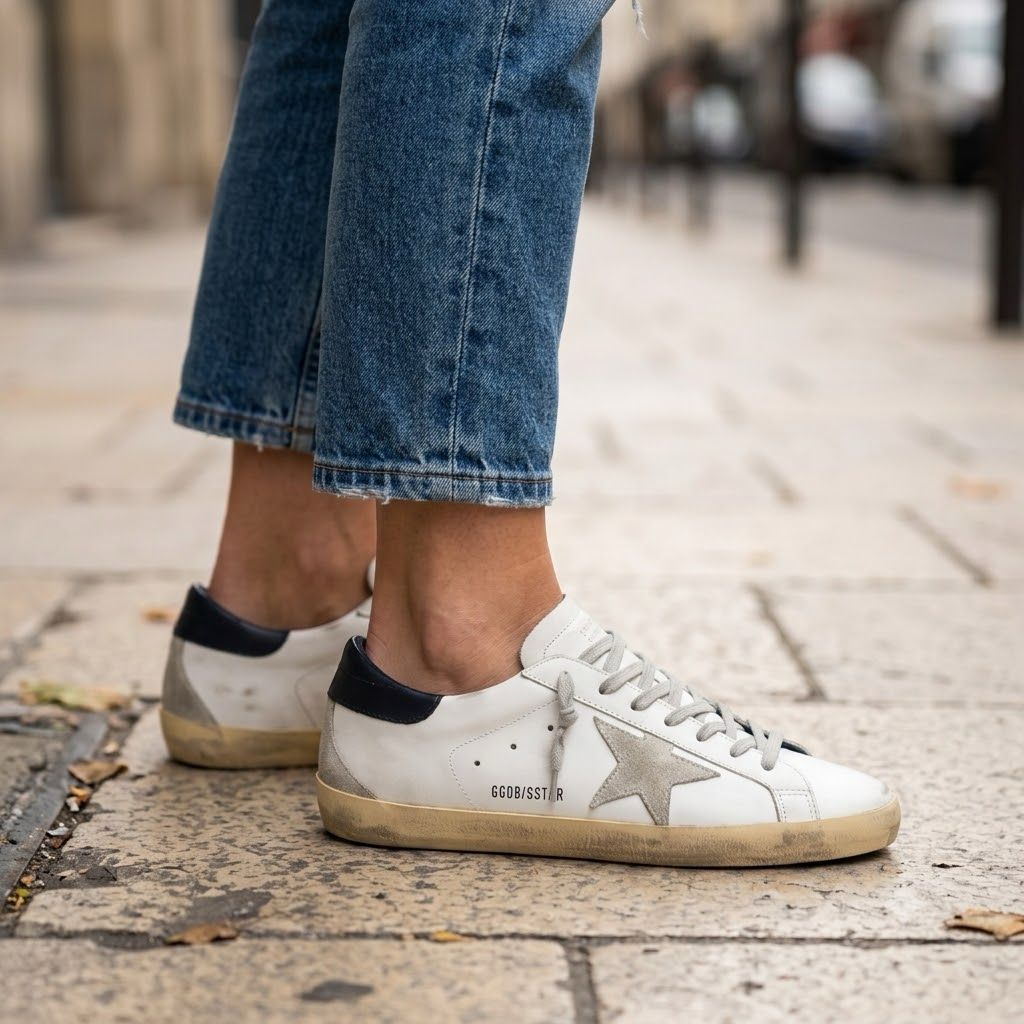 Golden Goose SuperStar - Branco Azul