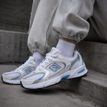 New Balance 530 - Branco/Azul Chrome